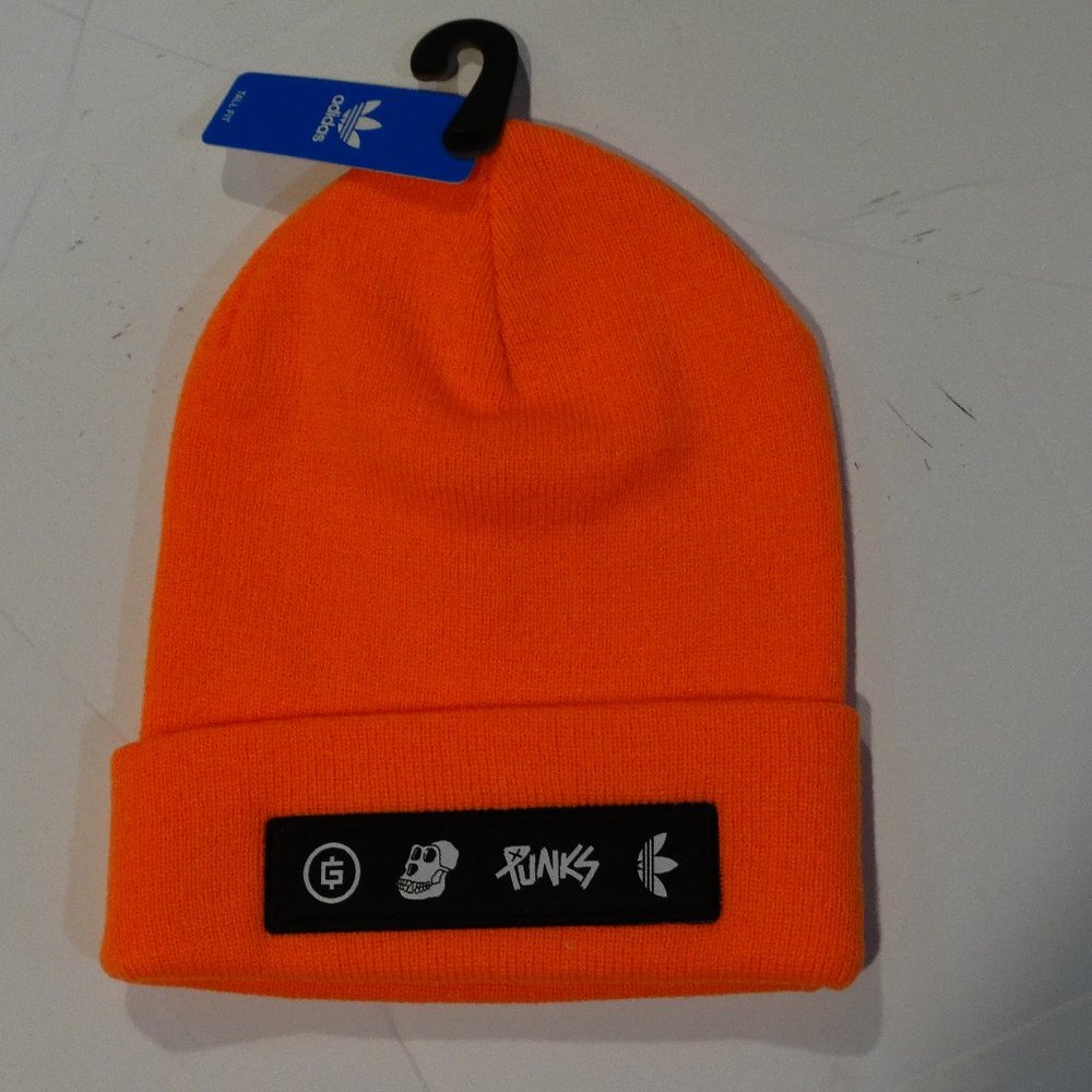 adadis punks new orange tall beanie new with tag one size